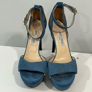 Jimmy Choo denim sandals